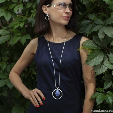 Колье Fiore Luna, SAPPHIRINE AGATE